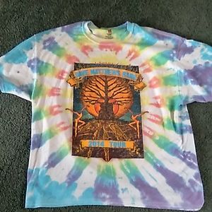 Dave matthews 2014 tour tyedye t shirt size xl